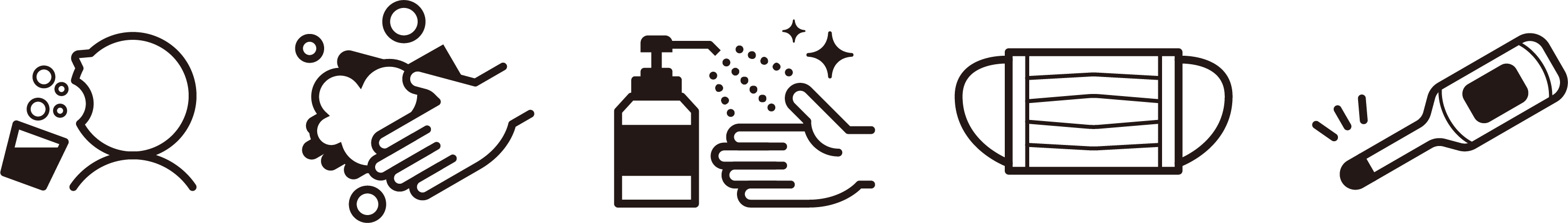 コロナ対策グッズのアイコン